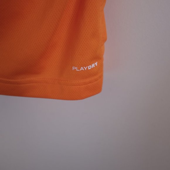 Reebok orange playdry short sleeves polo shirt S - Picture 7 of 7